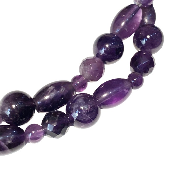 Jay King 925 Amethyst Purple Double Strand Beaded Necklace - Picture 5 of 16